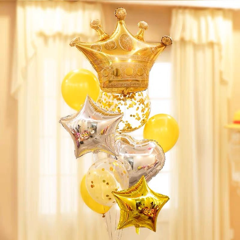 Assorted Party Foil Balloon - Add Ons - Gold - Preserved Flowers & Fresh Flower Florist Gift Store