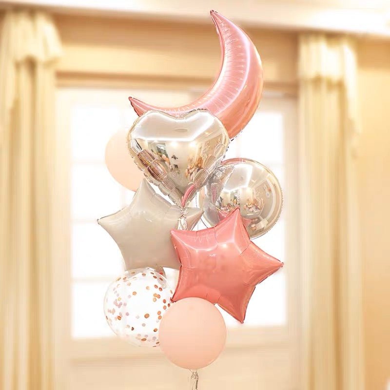 Assorted Party Foil Balloon - Add Ons - Pink - Preserved Flowers & Fresh Flower Florist Gift Store