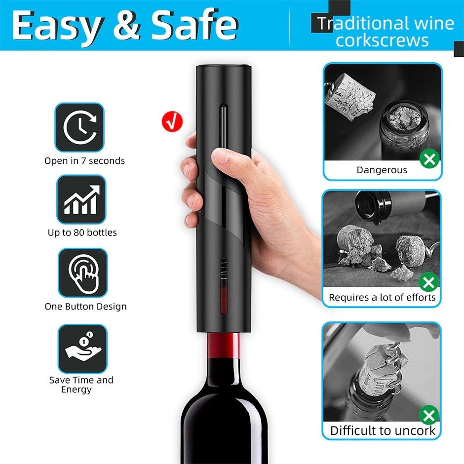 Automatic Wine Opener (only available as an add-on) - - Preserved Flowers & Fresh Flower Florist Gift Store