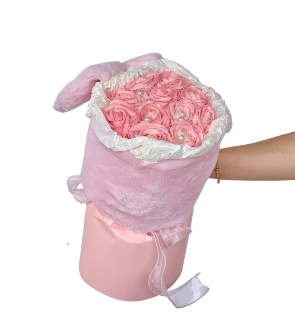 Bunny Hop - Soap Flower Bouquet - Pink - Flower - Preserved Flowers & Fresh Flower Florist Gift Store