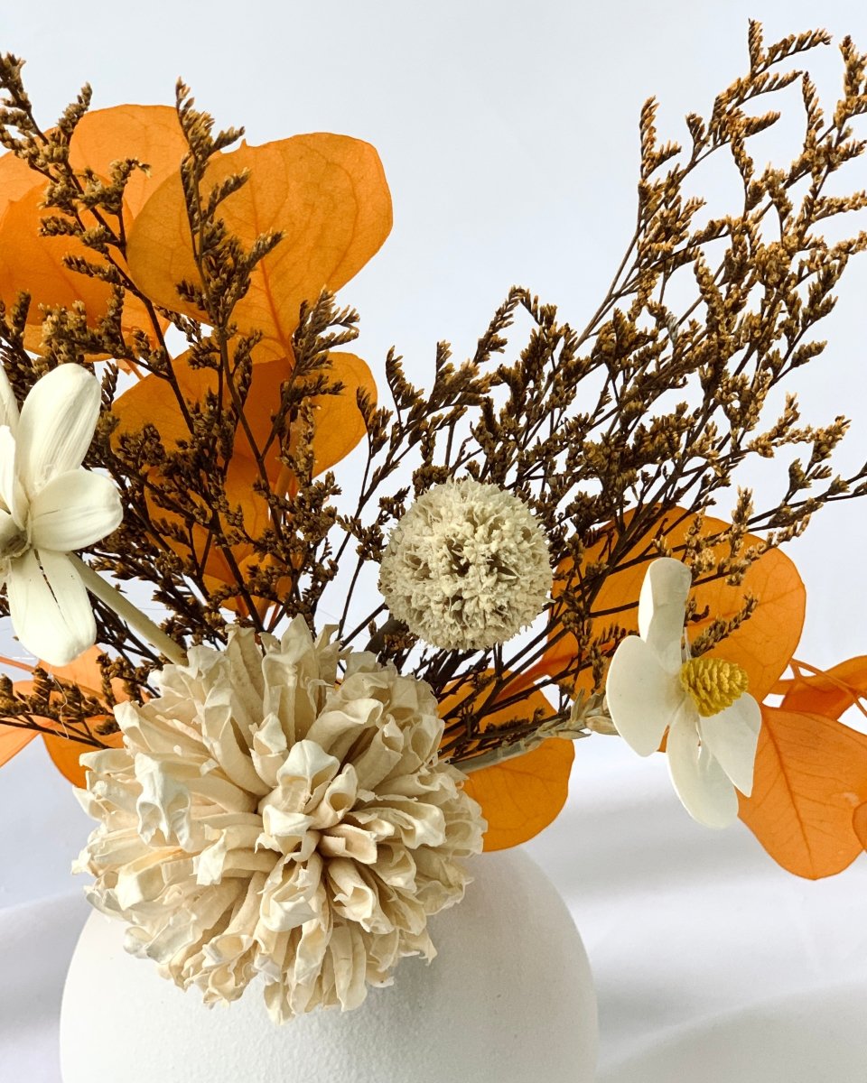 Charlotte, Orange - Preserved Flower Arrangement - Flower - Preserved Flowers & Fresh Flower Florist Gift Store