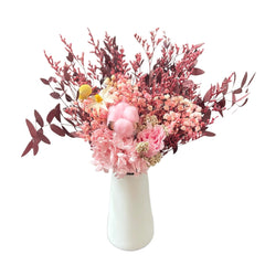 Chiyo, Pink - ちよ Japanese Preserved Flower Arrangement - Flower - Preserved Flowers & Fresh Flower Florist Gift Store