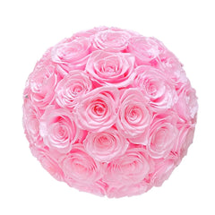 Classic Bucket Full - Pink/Black - Flower - 25 Roses - Preserved Flowers & Fresh Flower Florist Gift Store