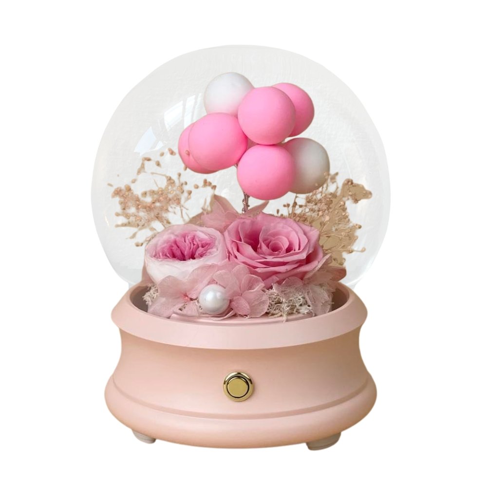 Confession Balloon Bluetooth Speaker - Blush Pink - Flower - Preserved Flowers & Fresh Flower Florist Gift Store