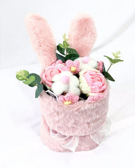 Cotton Rose Crochet Floppy Bouquet - Flower - Blue - Preserved Flowers & Fresh Flower Florist Gift Store
