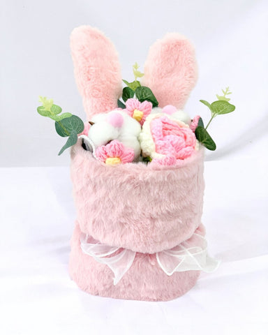 Cotton Rose Crochet Floppy Bouquet - Ana Hana Flower Singapore