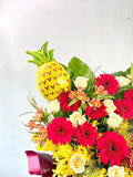 Crimson Elegance - Red Theme Flower Stand - - Preserved Flowers & Fresh Flower Florist Gift Store