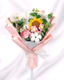 Emiko - Handmade Crochet Flower Bouquet, Pink - Flower - Standard - Preserved Flowers & Fresh Flower Florist Gift Store