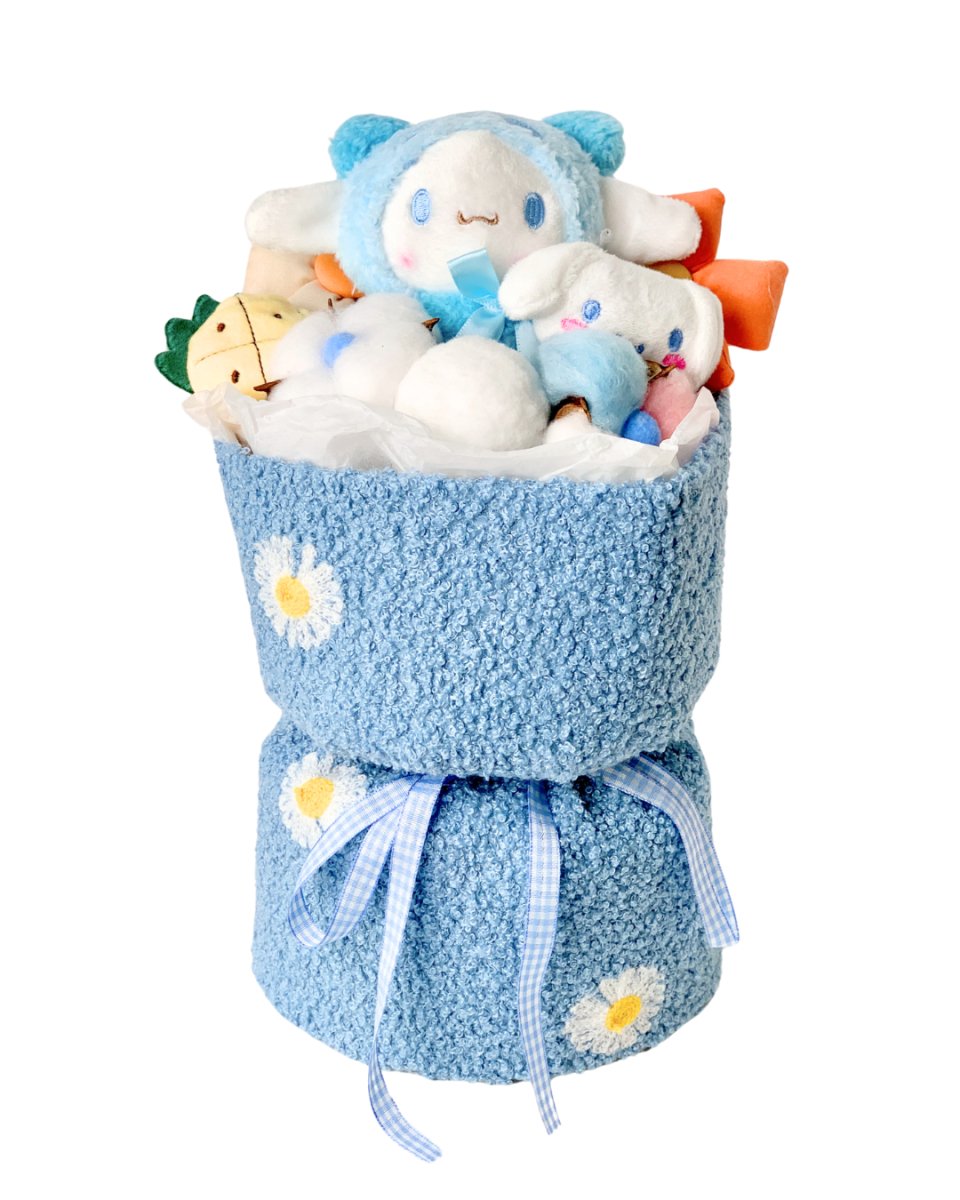 Fluffy Soft Toy Knit Bouquet - Sanrio Cinnamoroll - Flower - Preserved Flowers & Fresh Flower Florist Gift Store
