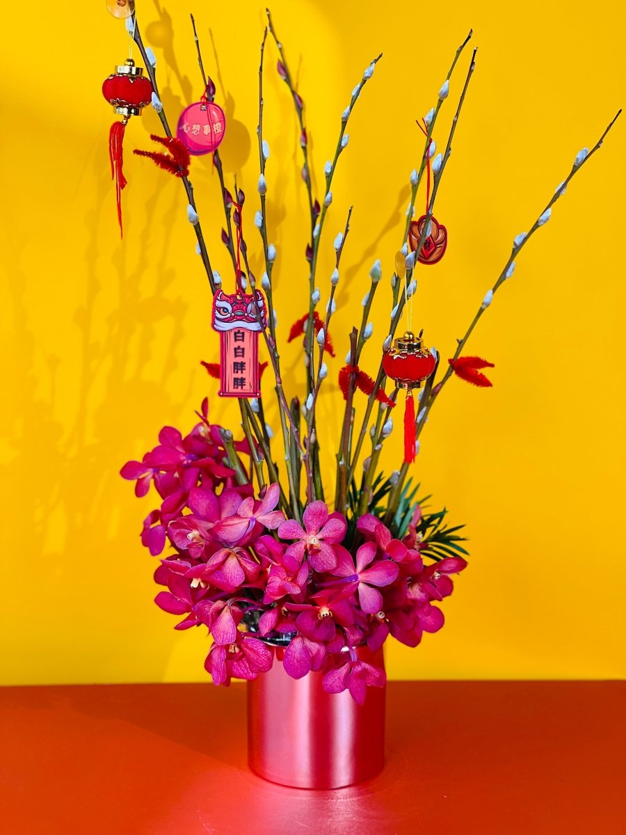 Fresh Pussy Willow - Pink Health Arrangement - Flower - Preserved Flowers & Fresh Flower Florist Gift Store