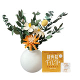 Get Well Soon, Ryukakusan Series - Orange - - Preserved Flowers & Fresh Flower Florist Gift Store
