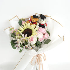 Graduation Bear Plushie - Add Ons - Preserved Flowers & Fresh Flower Florist Gift Store