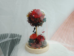 Haruta - Preserved Hydrangea/Rose Dome - Flowers - Amber はるた - Preserved Flowers & Fresh Flower Florist Gift Store