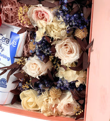 Haruto Newborn Gift Box - Pink - Flower - Preserved Flowers & Fresh Flower Florist Gift Store