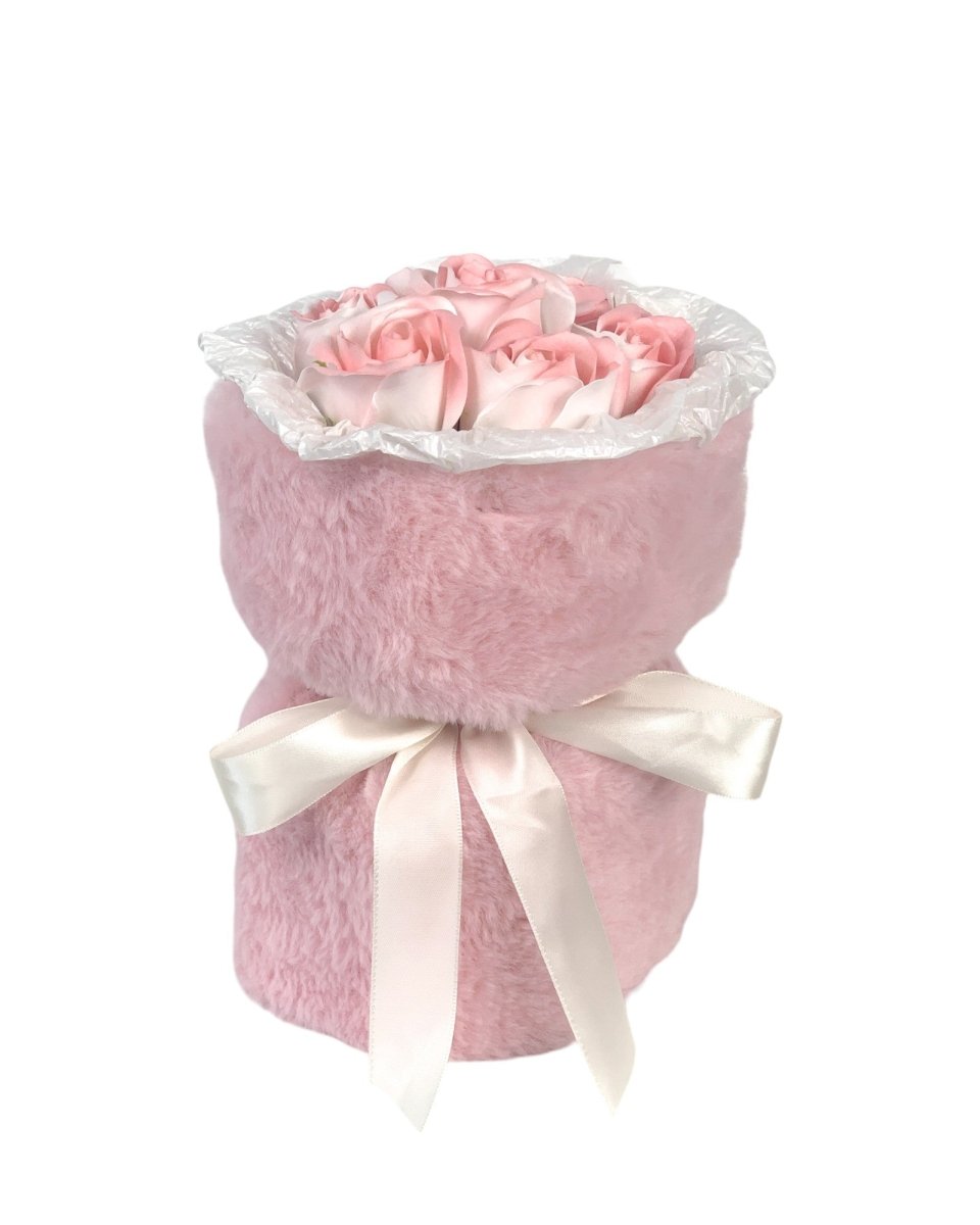 Hello Kitty Huggies Bouquet - Furry Pink - Flowers - Preserved Flowers & Fresh Flower Florist Gift Store