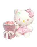 Hello Kitty Huggies Bouquet - Furry Pink - Flowers - Preserved Flowers & Fresh Flower Florist Gift Store