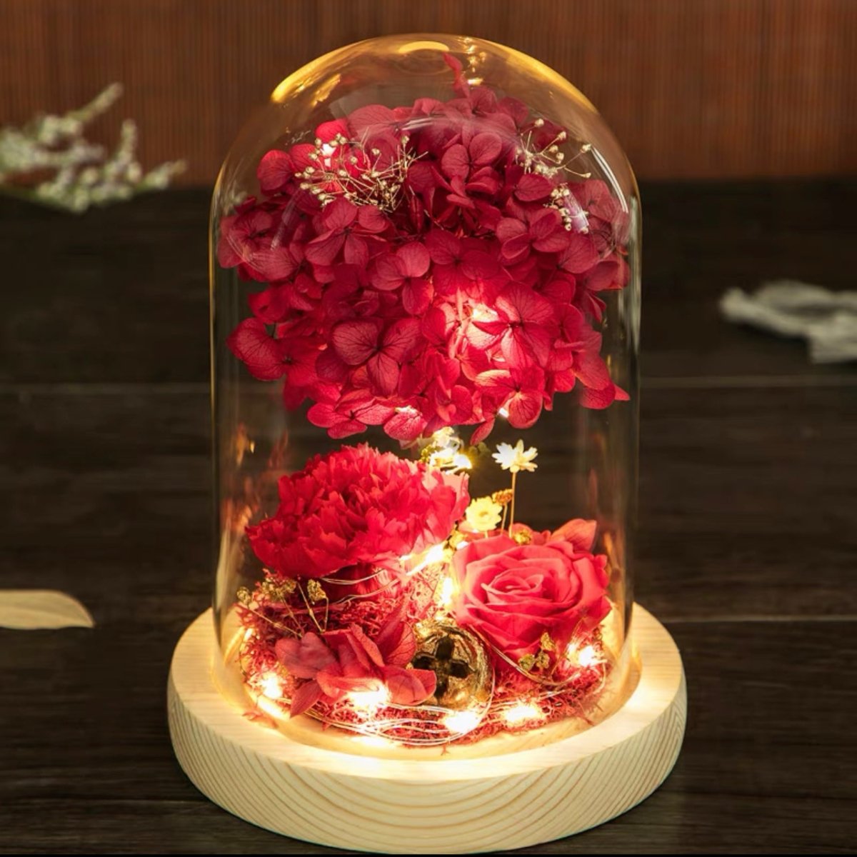Hydarium Dome - Flower - Tiffany Blue あじさい - Preserved Flowers & Fresh Flower Florist Gift Store