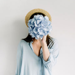 Hydrangeas - Blue - Flower - Vase - Preserved Flowers & Fresh Flower Florist Gift Store
