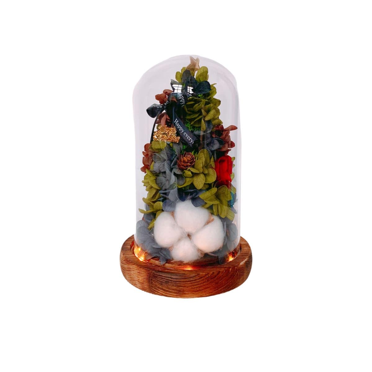 Jolly Christmas Tree Dome - - Preserved Flowers & Fresh Flower Florist Gift Store