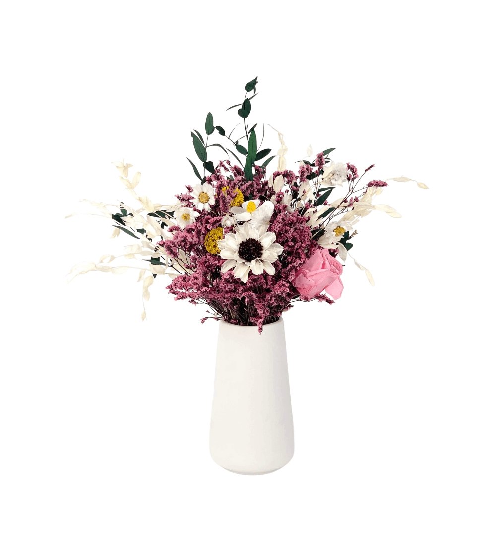 Kana - かな- Japanese Preserved Flower Arrangement - Flower - Pink - Vase - Preserved Flowers & Fresh Flower Florist Gift Store