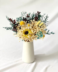 Kana - かな- Japanese Preserved Flower Arrangement - Flower - Yellow - Vase - Preserved Flowers & Fresh Flower Florist Gift Store