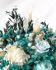 Keira, Blue - Preserved Flower Arrangement - Flower - Preserved Flowers & Fresh Flower Florist Gift Store