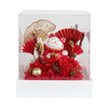 Maneki-Neko 招き猫 Flower Box, Red (Business Prosperity)