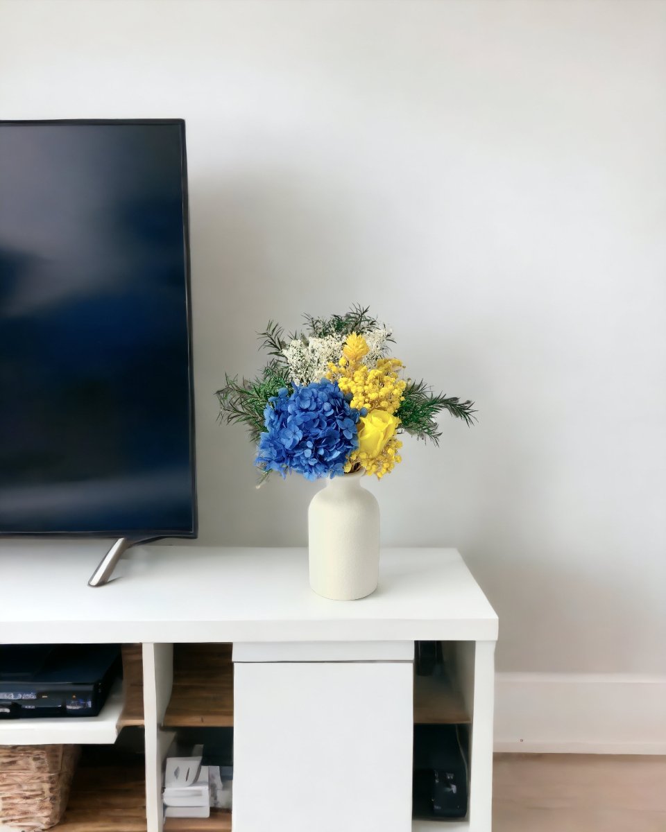 Mika, Blue - Preserved Flower Arrangement - Flower - Preserved Flowers & Fresh Flower Florist Gift Store