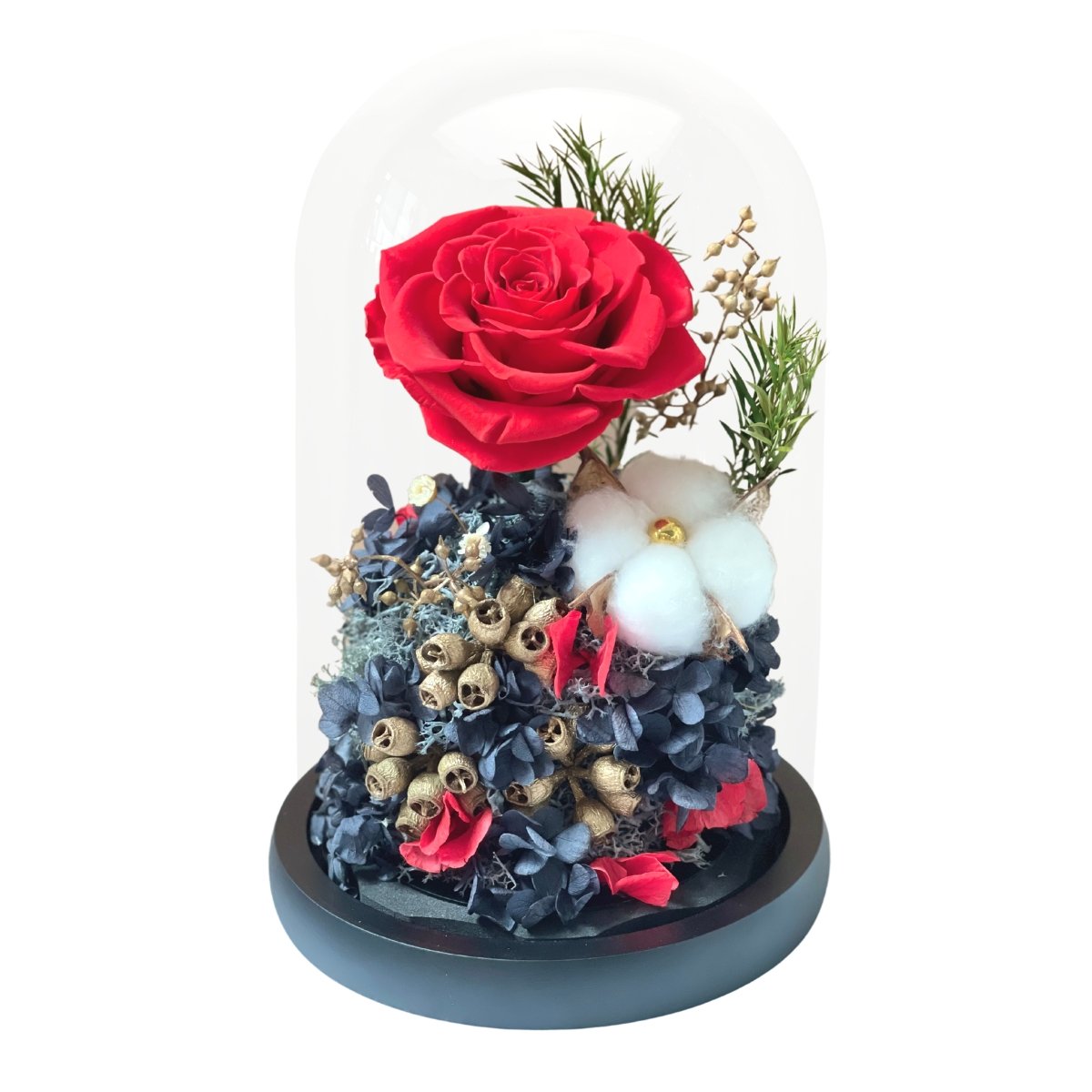 Momen Cotton, Red かちん - Flower - Preserved Flowers & Fresh Flower Florist Gift Store