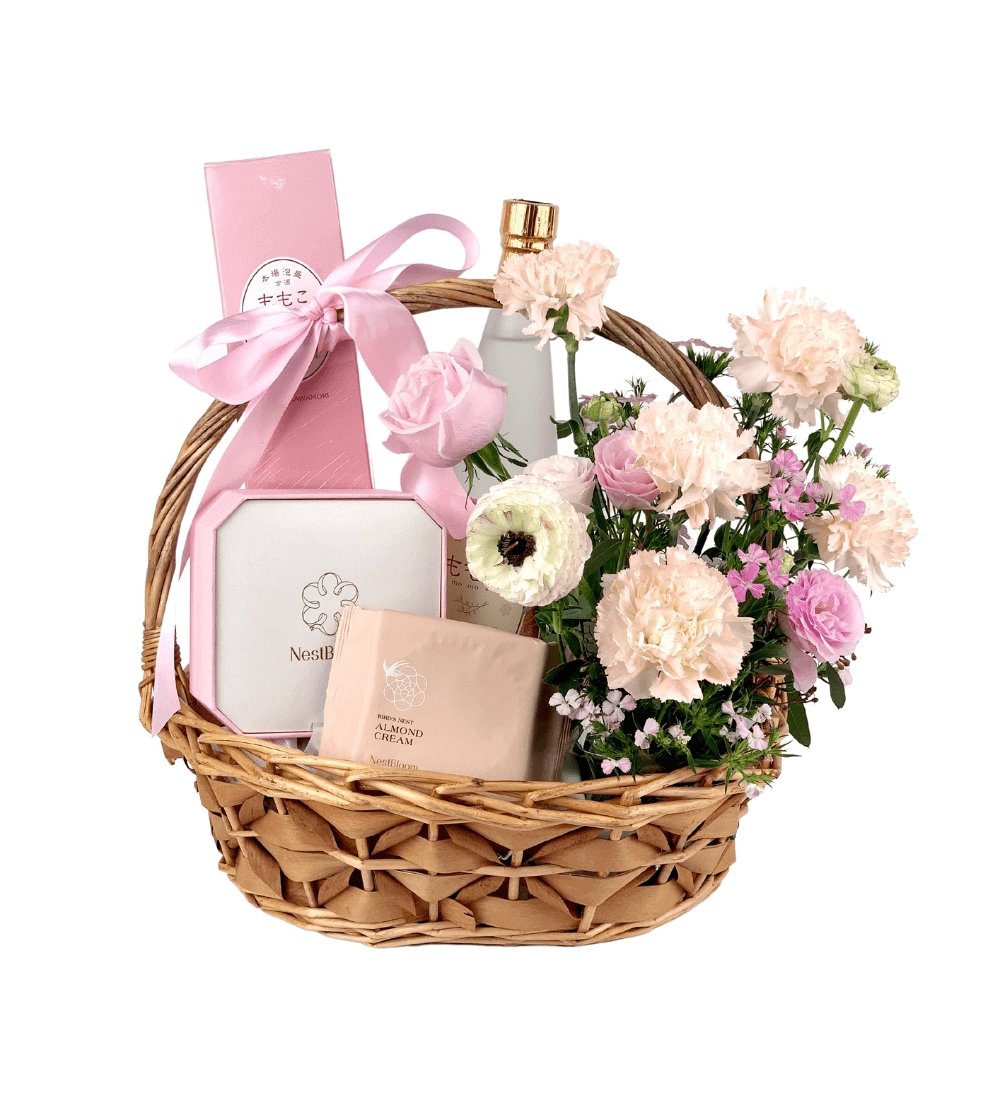Momoko Delightful Gift Hamper - Gift Set - Preserved Flowers & Fresh Flower Florist Gift Store