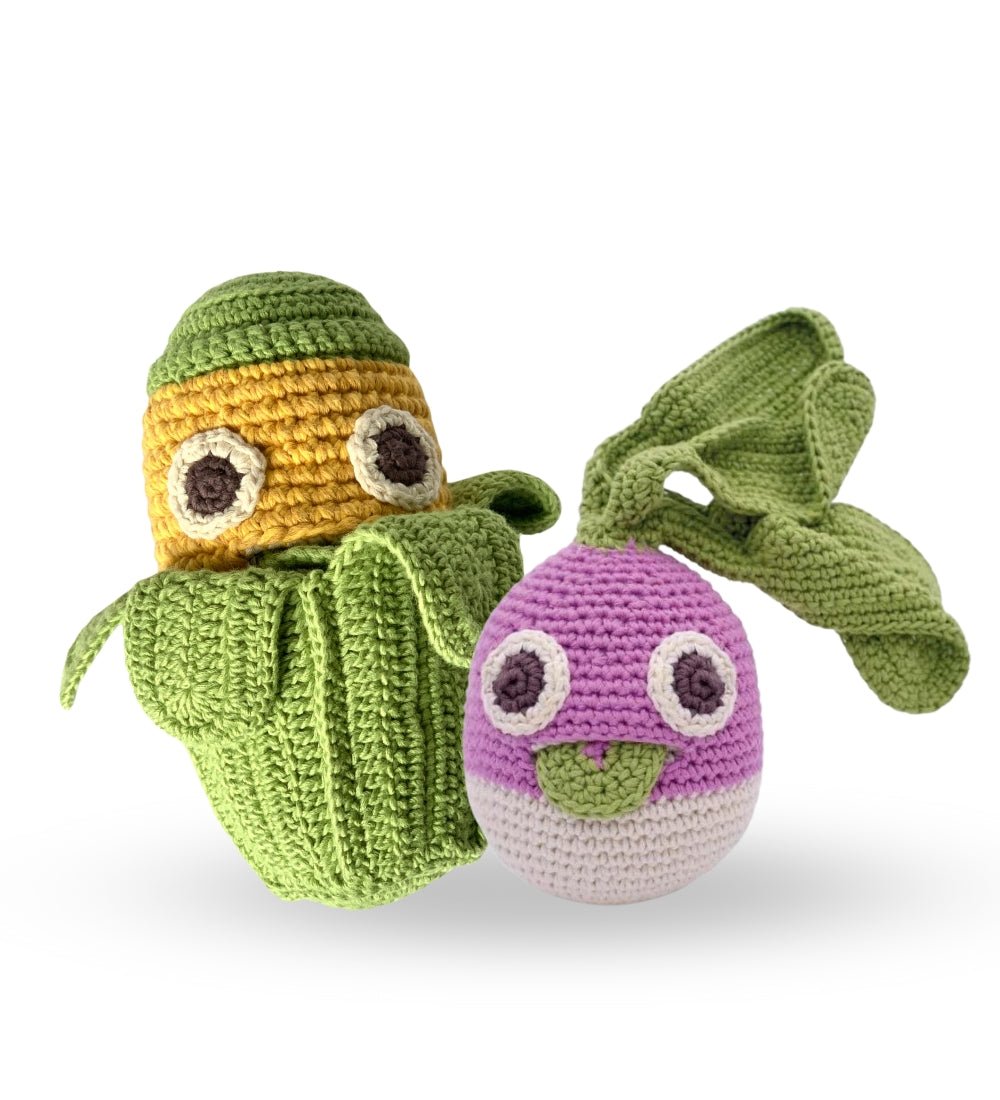 Myum Teether - Veggie - Add Ons - corn + raddish - Preserved Flowers & Fresh Flower Florist Gift Store