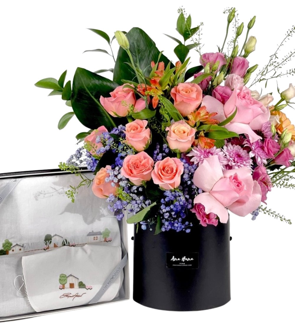 New Born Hamper - Emporio Armani - Flower - Pink - Preserved Flowers & Fresh Flower Florist Gift Store