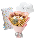Newborn Baby Girl Flower Bouquet Gift Set - Khloe - - Preserved Flowers & Fresh Flower Florist Gift Store
