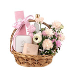 Omakase Flower Basket Gift Set - Bundle - Standard - Preserved Flowers & Fresh Flower Florist Gift Store
