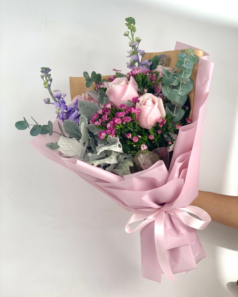 Pastel Rose Bouquet - Flower - Standard - Preserved Flowers & Fresh Flower Florist Gift Store