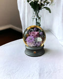 Periwinkle Rose Blow Ball Bluetooth Speaker - Royal Purple - Flower - Preserved Flowers & Fresh Flower Florist Gift Store