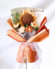 Petite Crochet Bouquet - Flower - Yellow - Preserved Flowers & Fresh Flower Florist Gift Store
