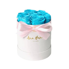Preserved Rose Bucket Bloom Box バケツバラ - Paraiba Tourmaline Blue - Flower - Original - Preserved Flowers & Fresh Flower Florist Gift Store