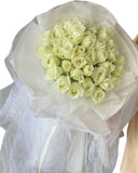 Pristine Rose Elegance - Flower - White - Preserved Flowers & Fresh Flower Florist Gift Store