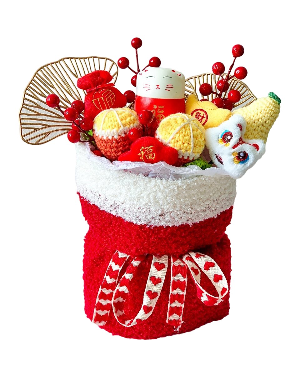 Prosperity Crochet Arrangement - Flowers - Fortune - Preserved Flowers & Fresh Flower Florist Gift Store