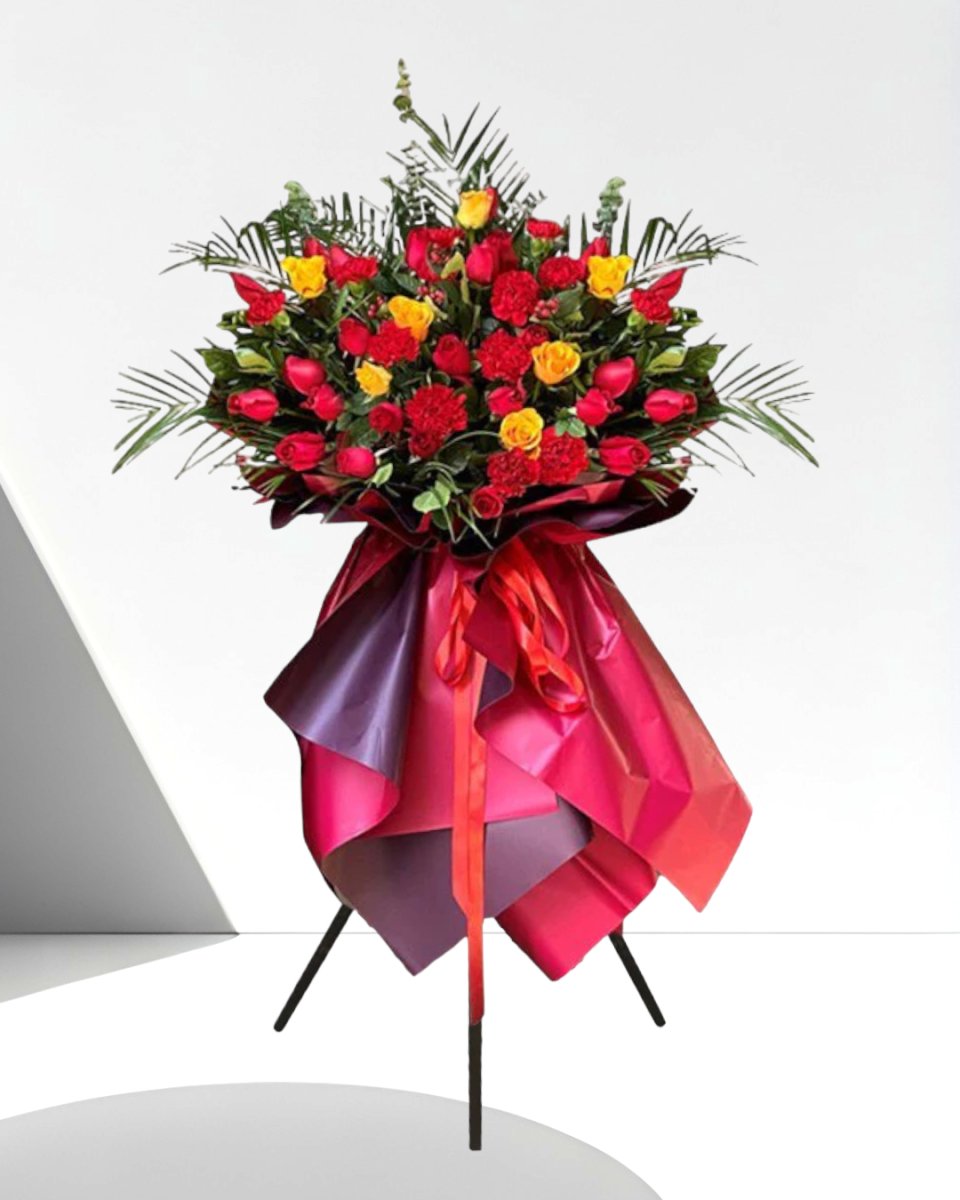 Ravishing Roses Cascade Flower Stand - Flower - Original - Preserved Flowers & Fresh Flower Florist Gift Store