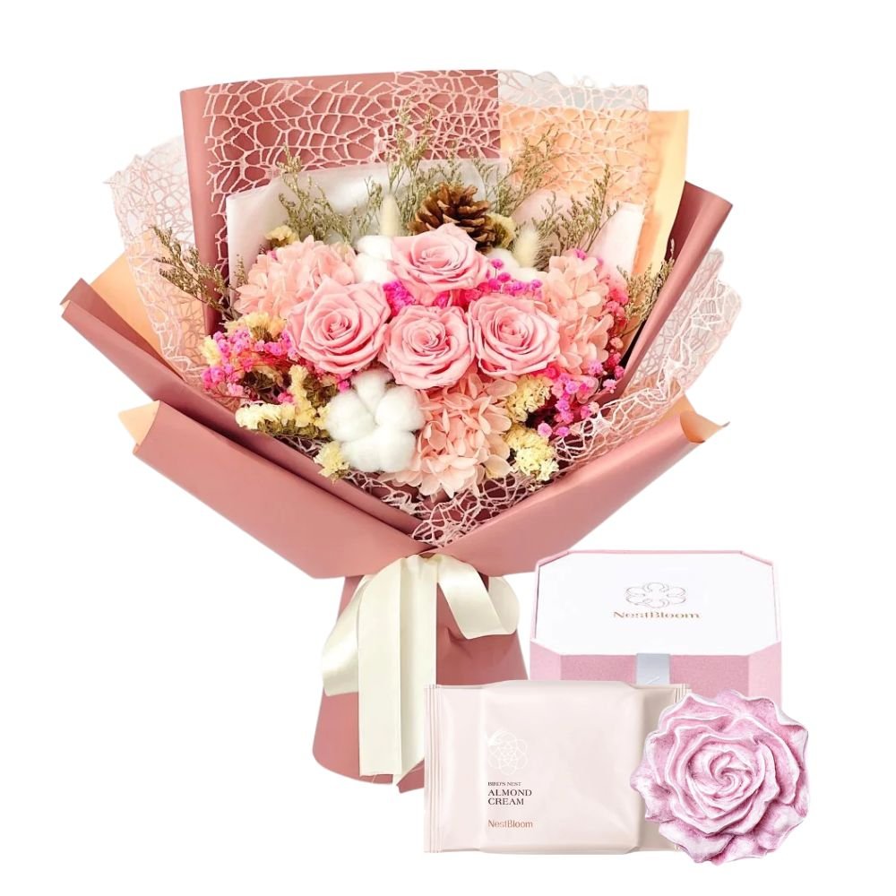 Rianne Flower Bouquet Gift Set - For Her - - Preserved Flowers & Fresh Flower Florist Gift Store
