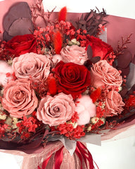 Ruby Burst - Preserved Flower Bouquet - Flowers - Standard - Preserved Flowers & Fresh Flower Florist Gift Store