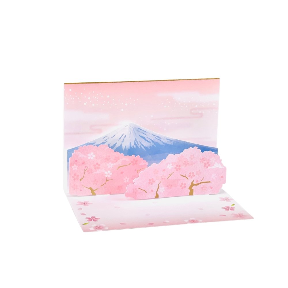 Sakura Mount Fuji Pop Up Card - Add Ons - Preserved Flowers & Fresh Flower Florist Gift Store