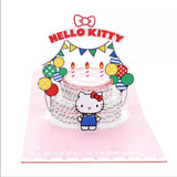 Sanrio Cake Pop Up Card - Add Ons - Hello Kitty - Preserved Flowers & Fresh Flower Florist Gift Store