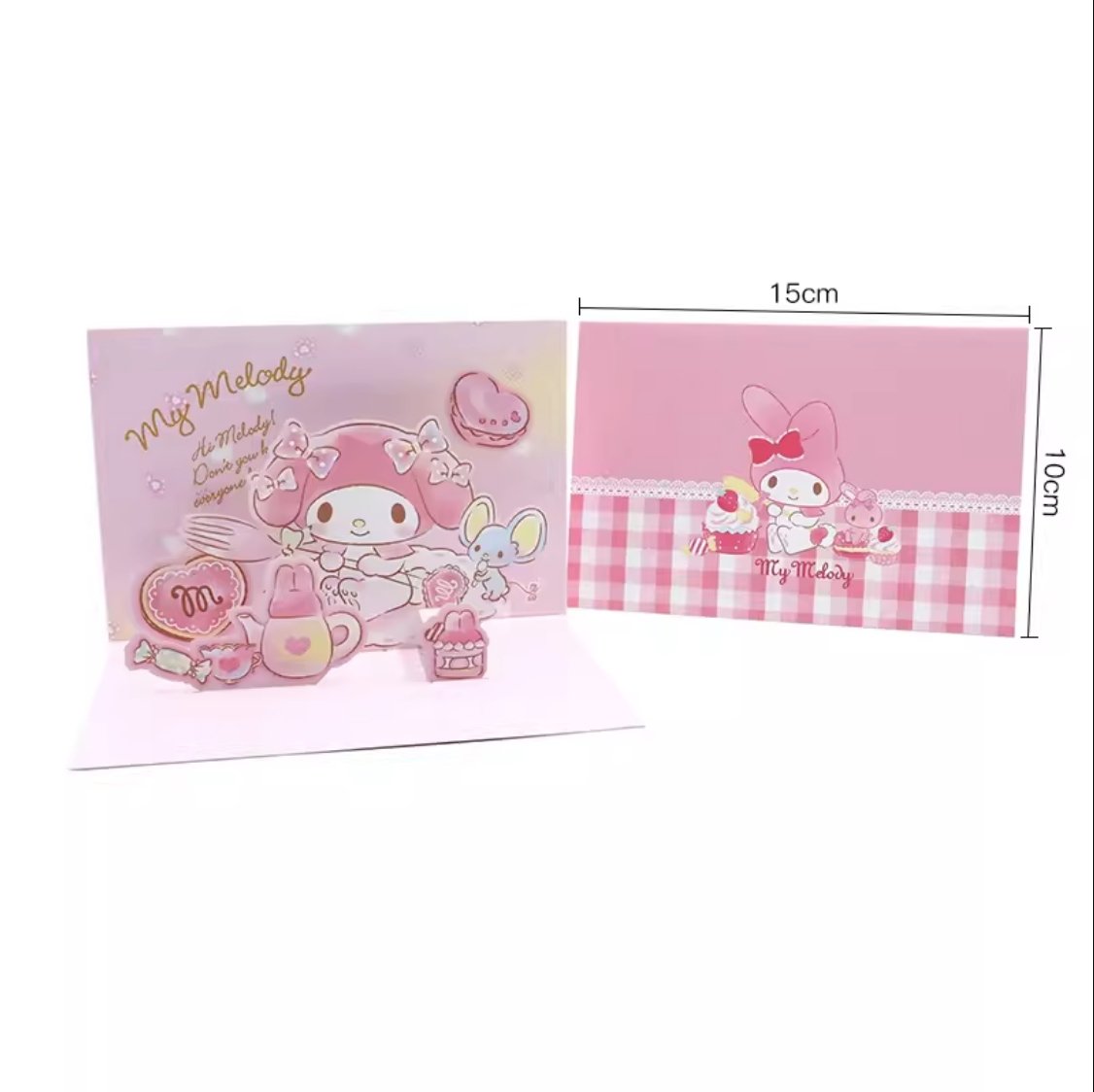 Sanrio Pop Up Card - Add Ons - My Melody - Preserved Flowers & Fresh Flower Florist Gift Store