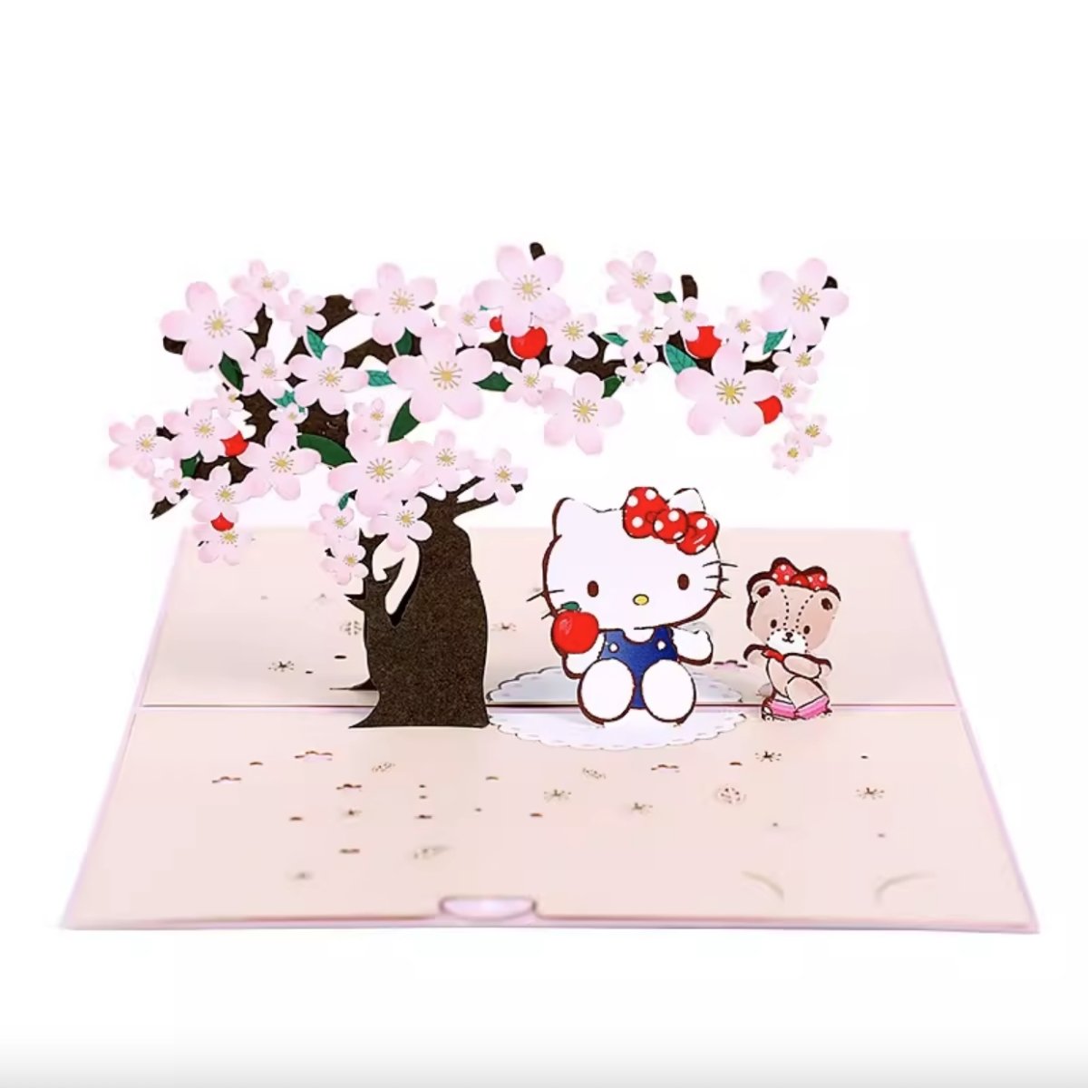 Sanrio Sakura Pop Up Card - Add Ons - Hello Kitty - Preserved Flowers & Fresh Flower Florist Gift Store