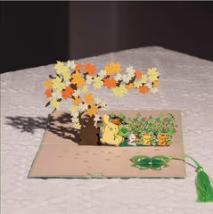 Sanrio Sakura Pop Up Card - Add Ons - Pom Pom Purin - Preserved Flowers & Fresh Flower Florist Gift Store