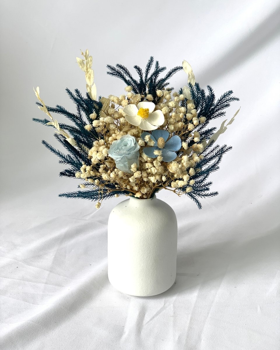 Scarlett, Blue - Preserved Flower Arrangement - Flower - Preserved Flowers & Fresh Flower Florist Gift Store