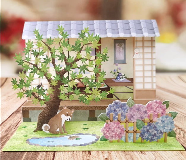 Shiba House Tree Pop Up Card - Add Ons - Maple Tree - Preserved Flowers & Fresh Flower Florist Gift Store